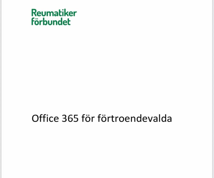 Kurs i Office 365 på Valjeviken