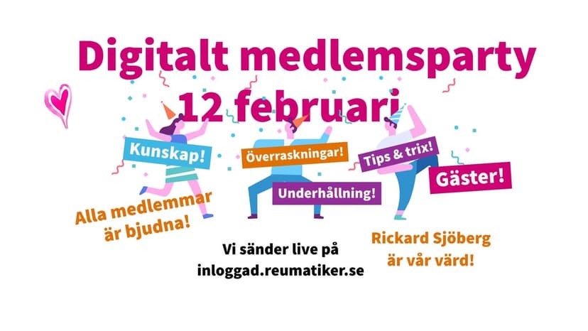 Medlemsparty 12 februari